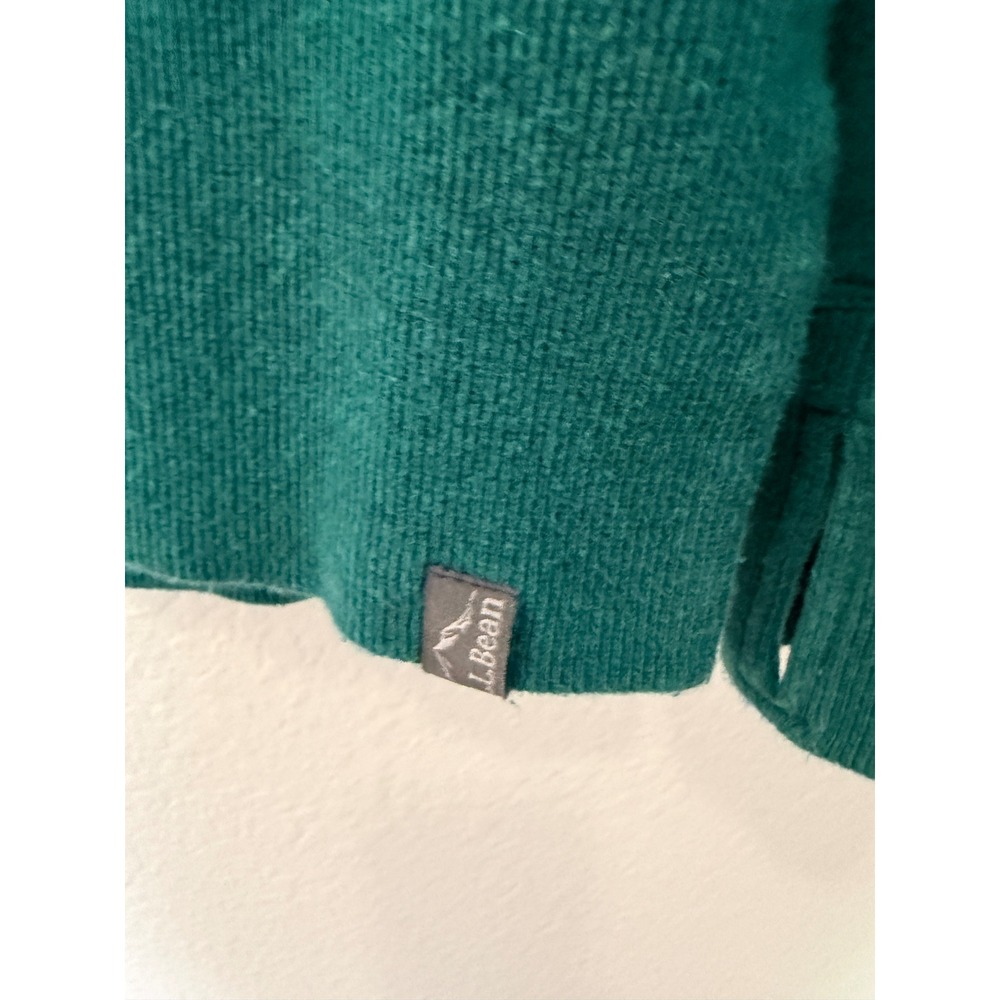 L.L.Bean Teal Crewneck Pullover Sweatshirt Womens Medium - Picture 5 of 17